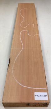 Body Western Red Cedar, 2-pcs grainmatched,  Unique Piece #051